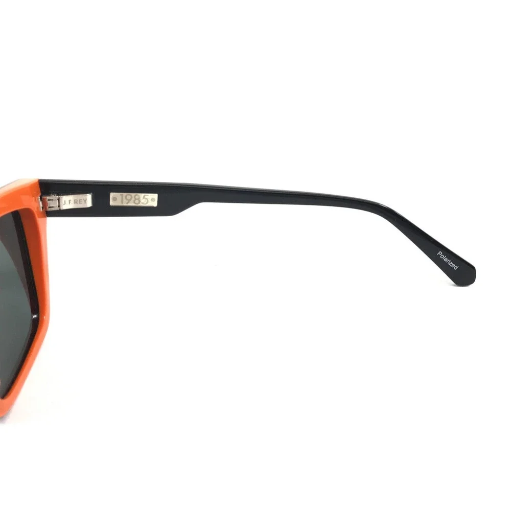J. F. Rey Sunglasses COLUMBUS 0065SOL Black Orange Frames Gray Polarized Lenses